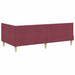 Cadru de pat colțar Altele cu headboard bordo 100 x 200 cm - WALTI WALTI