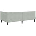 Cadru de pat colțar Altele cu headboard Gri deschis 80 x 200 cm - WALTI WALTI