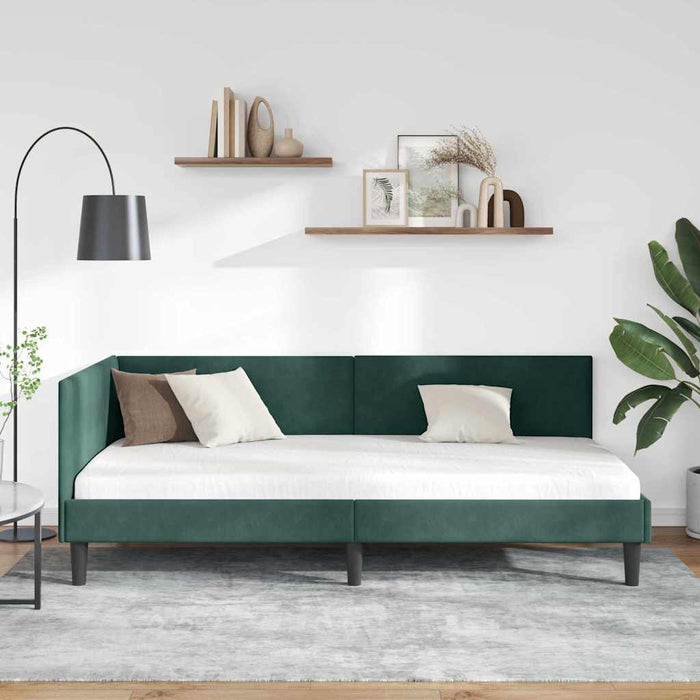 Cadru de pat colțar Altele Manual Verde închis 80 x 200 cm - WALTI WALTI