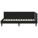 Cadru de pat colțar Altele cu headboard Negru 80 x 200 cm - WALTI WALTI