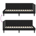 Cadru de pat colțar Altele cu headboard Negru 80 x 200 cm - WALTI WALTI