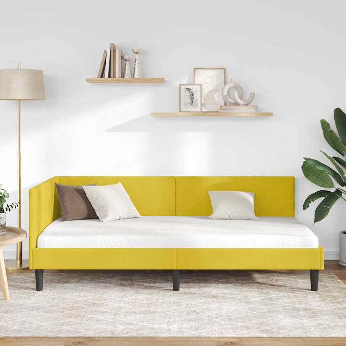 Cadru de pat colțar Altele cu headboard Galben 80 x 200 cm - WALTI WALTI