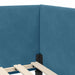 Cadru de pat colțar Altele cu headboard albastru 90 x 190 cm - WALTI WALTI