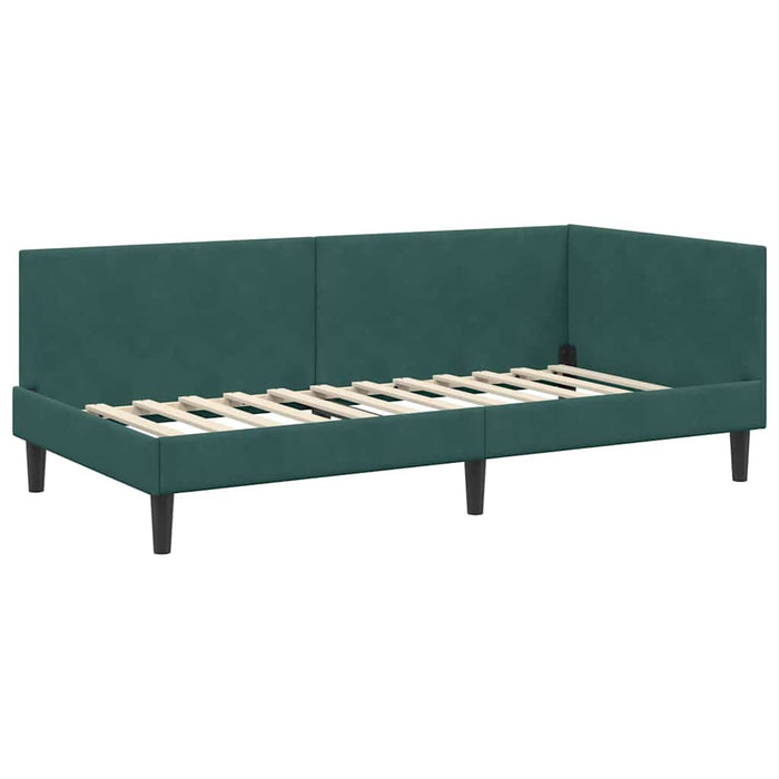 Cadru de pat colțar Altele Manual Verde închis 90 x 190 cm - WALTI WALTI