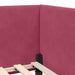 Cadru de pat colțar Altele cu headboard bordo 90 x 190 cm - WALTI WALTI