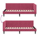 Cadru de pat colțar Altele cu headboard bordo 90 x 190 cm - WALTI WALTI