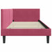 Cadru de pat colțar Altele cu headboard bordo 90 x 190 cm - WALTI WALTI