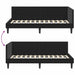 Cadru de pat colțar Altele cu headboard Negru 90 x 190 cm - WALTI WALTI