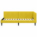 Cadru de pat colțar Altele cu headboard Galben 90 x 190 cm - WALTI WALTI