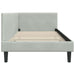 Cadru de pat colțar Altele cu headboard Gri deschis 90 x 200 cm - WALTI WALTI