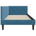 Cadru de pat colțar Altele cu headboard albastru 100 x 200 cm - WALTI WALTI