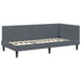 Cadru de pat colțar Altele cu headboard Gri închis 100 x 200 cm - WALTI WALTI