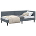 Cadru de pat colțar Altele cu headboard Gri închis 100 x 200 cm - WALTI WALTI