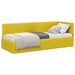Cadru de pat colțar cu headboard Galben 80 cm x 200 cm Catifea - WALTI WALTI