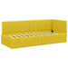 Cadru de pat colțar cu headboard Galben 80 cm x 200 cm Catifea - WALTI WALTI