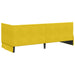 Cadru de pat colțar cu headboard Galben 80 cm x 200 cm Catifea - WALTI WALTI