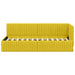 Cadru de pat colțar cu headboard Galben 80 cm x 200 cm Catifea - WALTI WALTI