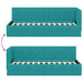 Cadru de pat colțar cu headboard Turcoaz 80 cm x 200 cm Catifea - WALTI WALTI