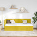 Cadru de pat colțar cu headboard Galben 90 cm x 190 cm Catifea - WALTI WALTI
