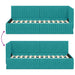 Cadru de pat colțar cu headboard Turcoaz 90 cm x 190 cm Catifea - WALTI WALTI