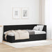 Cadru de pat colțar cu headboard Negru 90 cm x 200 cm Catifea - WALTI WALTI