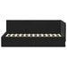 Cadru de pat colțar cu headboard Negru 90 cm x 200 cm Catifea - WALTI WALTI