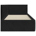 Cadru de pat colțar cu headboard Negru 90 cm x 200 cm Catifea - WALTI WALTI