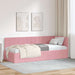 Cadru de pat colțar cu headboard Roz 80 cm x 200 cm Catifea - WALTI WALTI