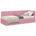 Cadru de pat colțar cu headboard Roz 80 cm x 200 cm Catifea - WALTI WALTI