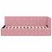 Cadru de pat colțar cu headboard Roz 80 cm x 200 cm Catifea - WALTI WALTI