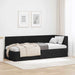 Cadru de pat colțar cu headboard Negru 80 cm x 200 cm Catifea - WALTI WALTI