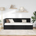 Cadru de pat colțar cu headboard Negru 80 cm x 200 cm Catifea - WALTI WALTI