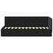 Cadru de pat colțar cu headboard Negru 80 cm x 200 cm Catifea - WALTI WALTI