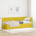 Cadru de pat colțar cu headboard Galben 80 cm x 200 cm Catifea - WALTI WALTI