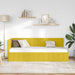 Cadru de pat colțar cu headboard Galben 80 cm x 200 cm Catifea - WALTI WALTI