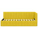 Cadru de pat colțar cu headboard Galben 80 cm x 200 cm Catifea - WALTI WALTI