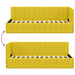 Cadru de pat colțar cu headboard Galben 80 cm x 200 cm Catifea - WALTI WALTI