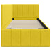 Cadru de pat colțar cu headboard Galben 80 cm x 200 cm Catifea - WALTI WALTI