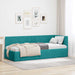 Cadru de pat colțar cu headboard Turcoaz 80 cm x 200 cm Catifea - WALTI WALTI