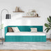 Cadru de pat colțar cu headboard Turcoaz 80 cm x 200 cm Catifea - WALTI WALTI