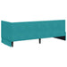 Cadru de pat colțar cu headboard Turcoaz 80 cm x 200 cm Catifea - WALTI WALTI