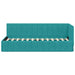 Cadru de pat colțar cu headboard Turcoaz 80 cm x 200 cm Catifea - WALTI WALTI