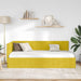 Cadru de pat colțar cu headboard Galben 90 cm x 190 cm Catifea - WALTI WALTI