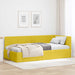 Cadru de pat colțar cu headboard Galben 90 cm x 200 cm Catifea - WALTI WALTI