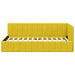 Cadru de pat colțar cu headboard Galben 90 cm x 200 cm Catifea - WALTI WALTI