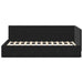 Cadru de pat colțar cu headboard Negru 100 cm x 200 cm Catifea - WALTI WALTI