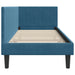 Cadru de pat colțar cu headboard albastru 80 x 200 cm Catifea - WALTI WALTI