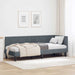Cadru de pat colțar cu headboard Gri închis 80 x 200 cm Catifea - WALTI WALTI