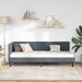Cadru de pat colțar cu headboard Gri închis 80 x 200 cm Catifea - WALTI WALTI