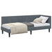 Cadru de pat colțar cu headboard Gri închis 80 x 200 cm Catifea - WALTI WALTI
